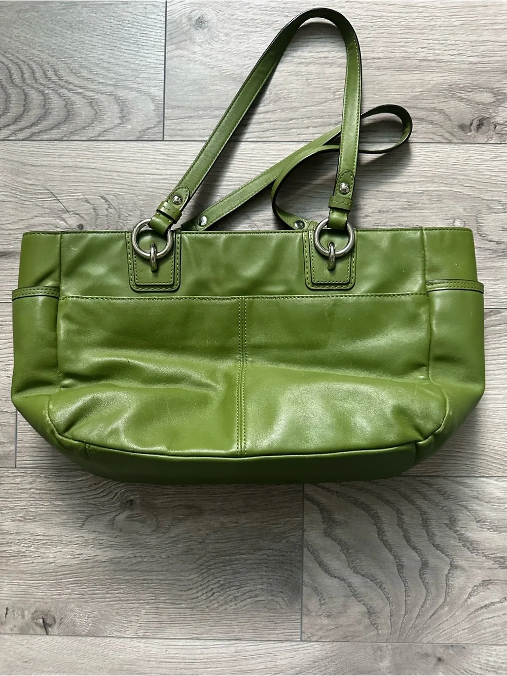 Green Coach Gallery Tote Bag - Picture 9 of 11